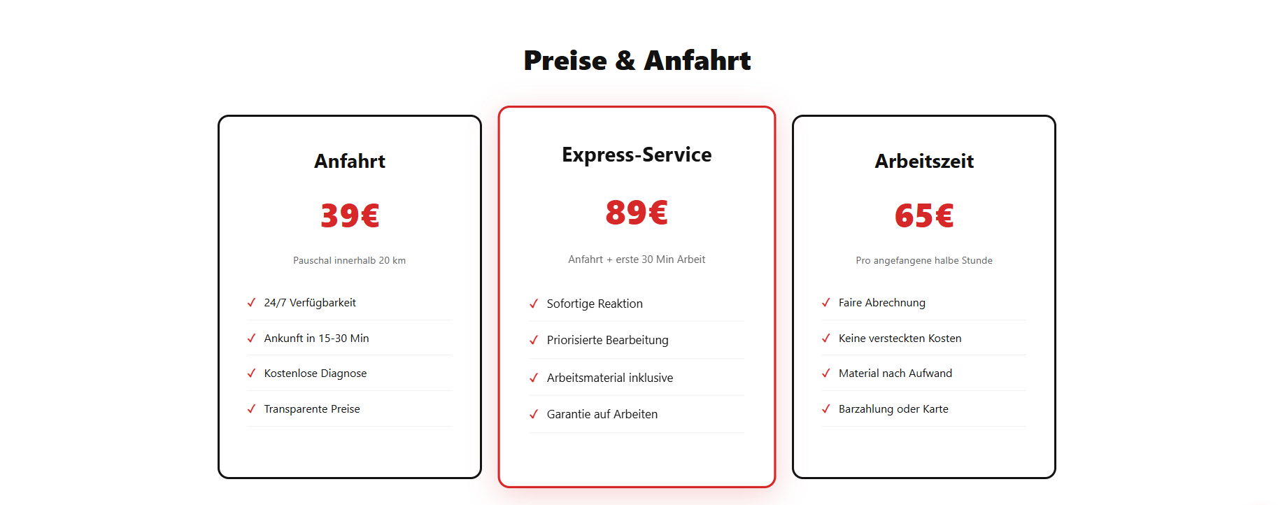 BlitzhilfePro – Preise