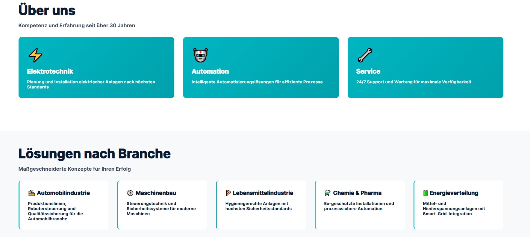 ElektroTech – Lösungen und Über uns